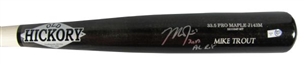 2012 Mike Trout Signed  and Inscribed Rookie of the Year Bat